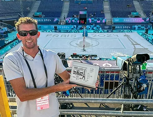 Arnoud op de Olympische Spelen