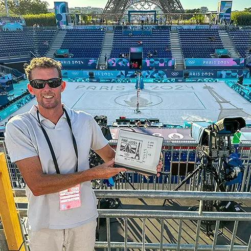 Arnoud op de Olympische Spelen