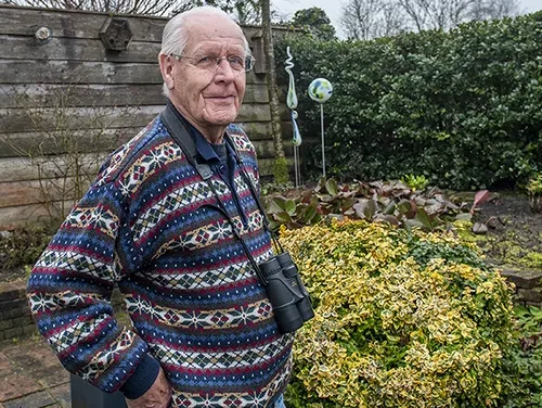 Tuinvogels tellen met Dick Jonkers