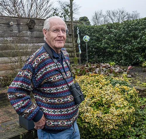 Tuinvogels tellen met Dick Jonkers